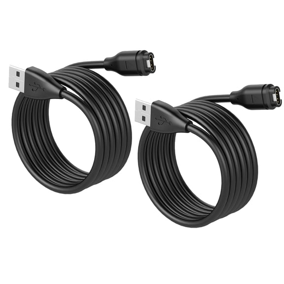 2 PacksCharger for Garmin Instinct & Instinct 2 2S 2X 3, Replacement Charging Cable Cord Plus