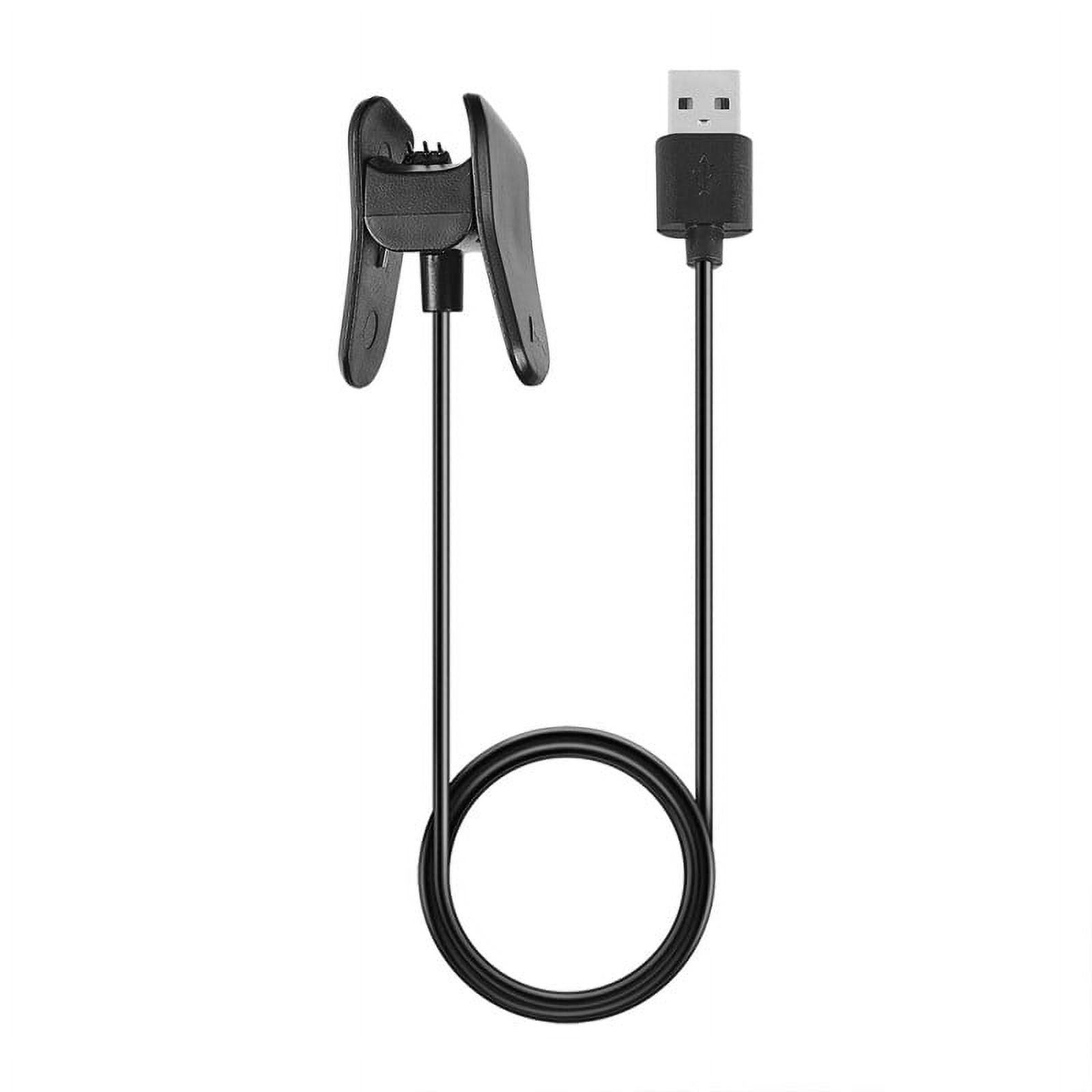 Lydighed Kiks sort Charger for Garmin Vivosmart 4 Activity Tracker - USB Quick Charging Cable  Clip Cradle 100cm - Fitness Tracker Accessories (1-Pack) - Walmart.com