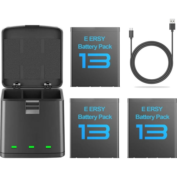 Charger for Gopro Hero 13 Battery,  3pack Hero 13 Battery for Gopro Hero 13 Black Camera 2100mAh