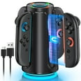 thumbnail image 1 of Charger for Switch 2 Controllers, Charging Dock Base Station for Nintendo Switch 2 Joy Cons with Indicator, 1 of 8
