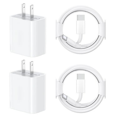 Charger for iPhone,Fast Charger for iPhone 16 15 - 30W PD USB C Wall Charger - 2-Pack 6.6FT Fasting Charging Compatible with iPhone 15/15 Plus/15 Pro/15 Pro Max/iPad Pro/Mini/Air/Air4/AirPods/Samsung