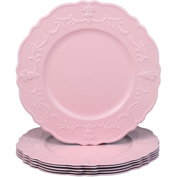 Charger plates, 13 Inch Set of 6 Chargers for dinner plates, Serve ware Plate for Wedding Bulk, Parties, Christmas, Holiday Table Setting