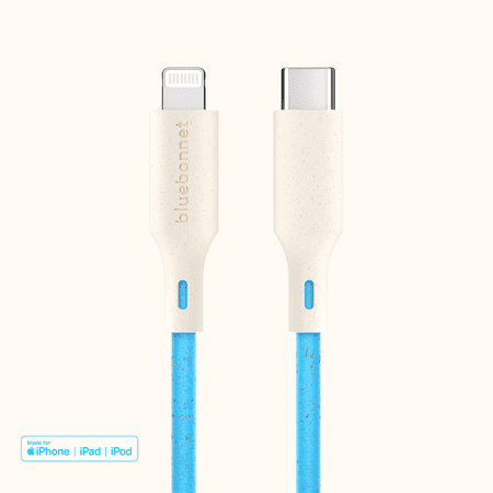 Bluebonnet - 4' USB-C to Lightning Charging Cable - Blue