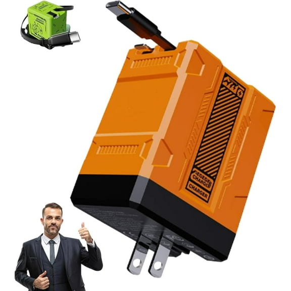 Charger with Retractable Cables, Scalable Retractable 2 in 1 240w Fast Charger Module, Wall Plug for Mobile Phones, Tablets