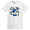 thumbnail image 1 of Chargers Football Retro Sports Fan Stadium Style Graphic Tee T-Shirt, 1 of 5