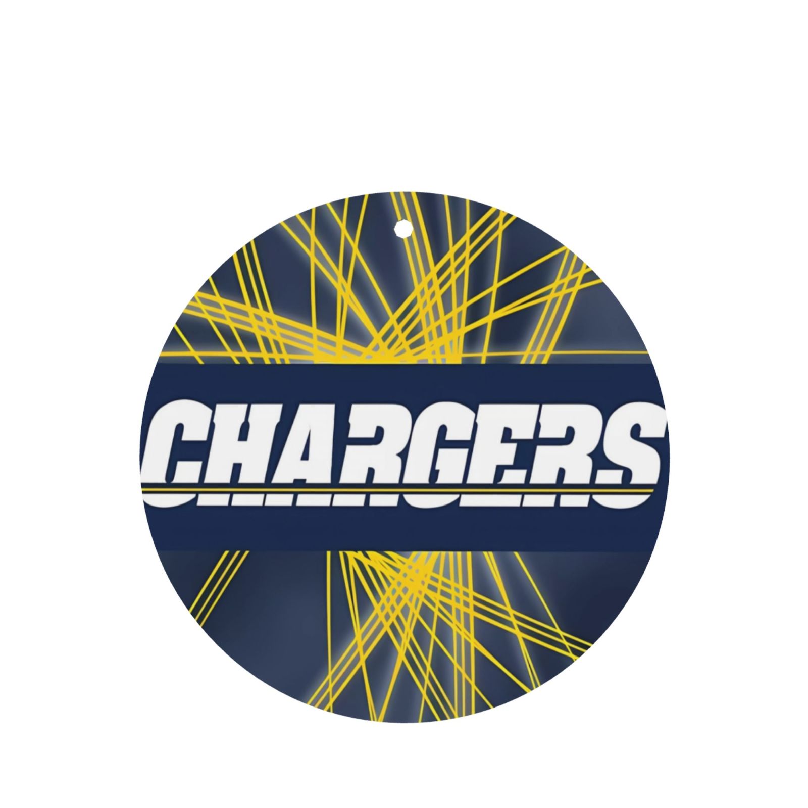 Chargers Football Team Custom Round Fragrance Tablets with Lavender Lanyard Car Fragrance Tablets Wardrobe Fragrance Tablets Can also be used in wardrobes and bathrooms (6-pack)