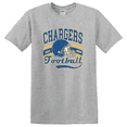 thumbnail image 1 of Chargers Football Vintage Game Day Sports Fan Graphic Tee T-Shirt, 1 of 5