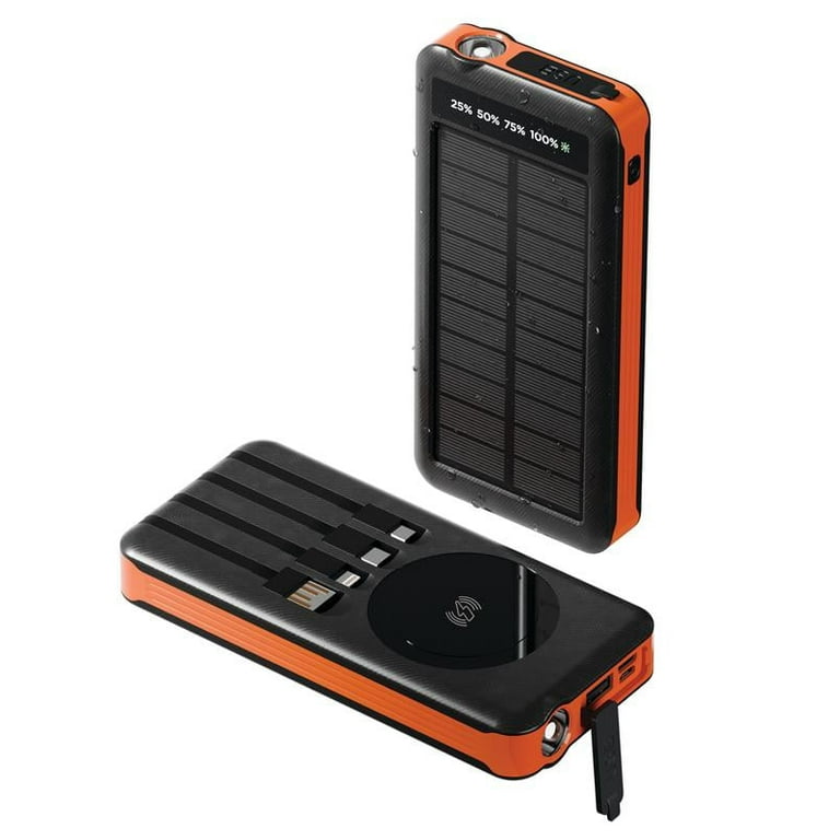 Chargeworx CX6581 16000mAh Solar Power Bank – 15W Ultra-Fast