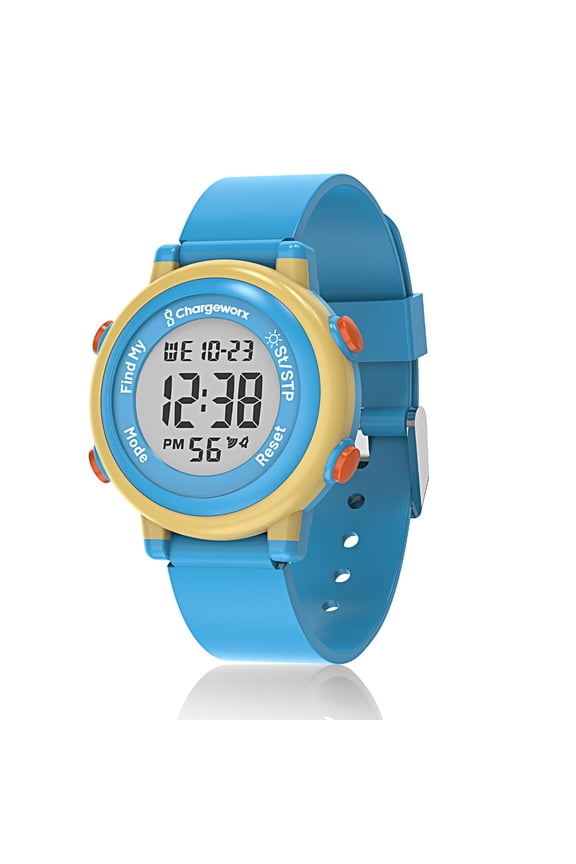 Kids Digital Watch with Apple Find My Tracker | Smart Watch Alternative for Boys & Girls, Water-Resistant Sports Watch with Alarm, Stopwatch & Soft Silicone Band | great Gift for Kids & To