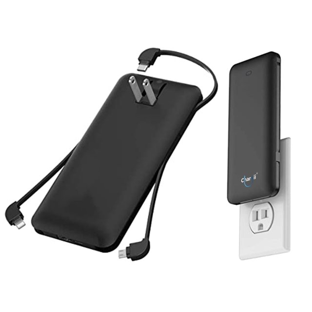 Chargii XL All In One Portable Charger Power Bank,10000 mAh Wireless