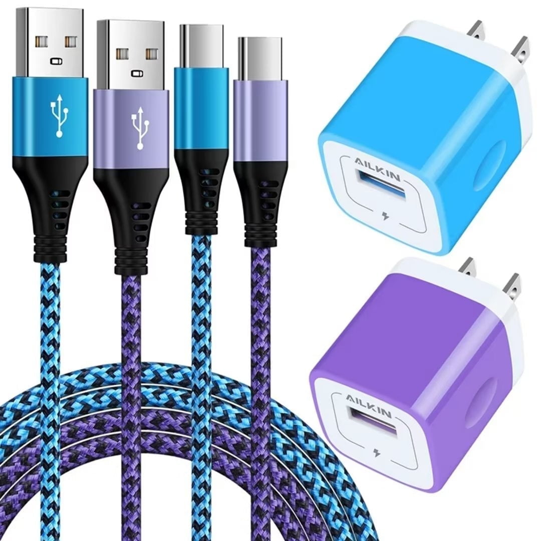 Ailkin Type C Charger Block, Fast Charging USB C Adapter, 2PCS Charging ...