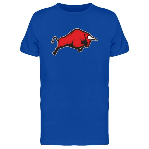 Charging Bull Mascot T-Shirt Men -Image by Shutterstock, Male 3X-Large