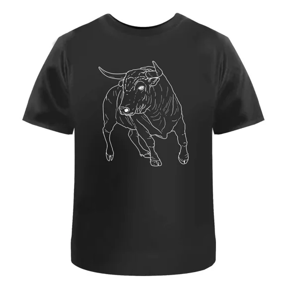 Charging Bull' Unisex T-Shirt - 100% Cotton (S-XXL) (TA029502)