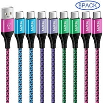 Charging Cable 6ft,8PACK AILKIN Type C Charger Usb A to Usb C Cable 6ft Usb Cable Type C Charger High Speed Android Phone Charger Cord Type C Fast Charging