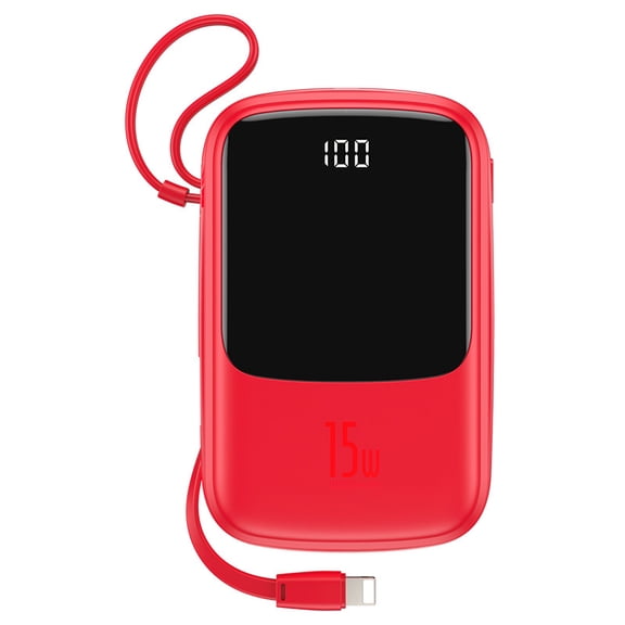 Charging Cable Digital Display Mobile Power 3A Fast Charge Apple Typec Portable Power Bank