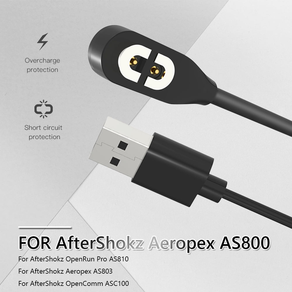 Charging Cable Replacement for AfterShokz Aeropex AS800 & Shokz OpenRun Pro  & OpenRun & OpenRun Mini & OpenComm, Magnetic USB Charger Cord for