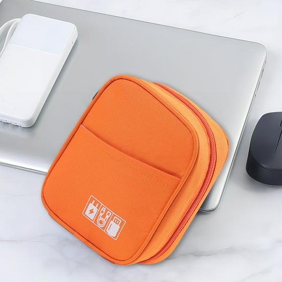 Charging Cable Storage Bag, Headphone Organizer, Durable Polyester, Cable Management, Portable Design, Travel Essentials, Daily Tech Accessories, Tech Gear TOPLIU