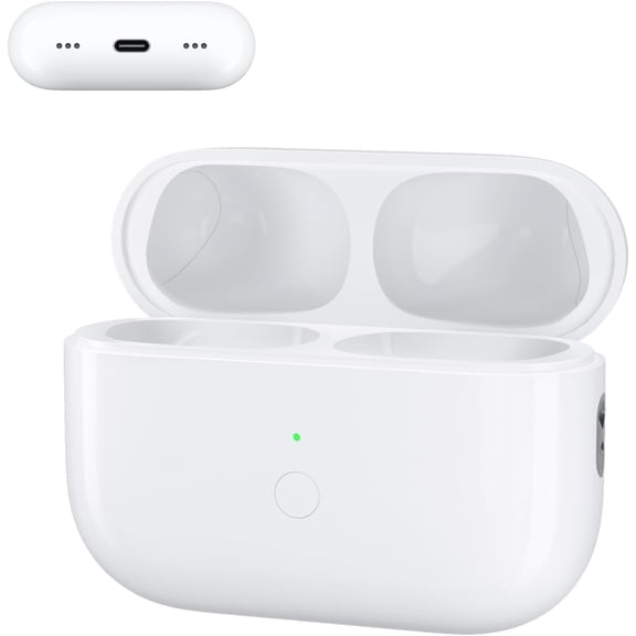 Charging Case Compatible with Airpods Pro 1st & 2nd Generation, Airpods Pro 1st & 2nd Wireless Charger Box Replacement with Sync Button and Built-in 660 mAh White(No Earbuds)