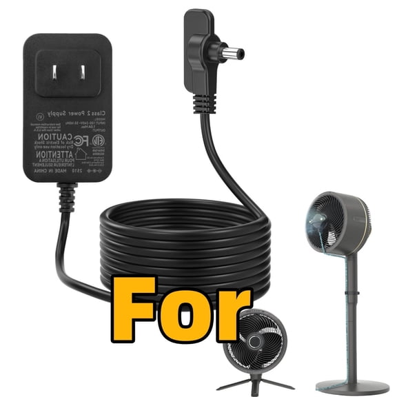 Charging Cord Cable 12V Compatible with Shark FlexBreeze Outdoor Fan FA222 FA222WH FA302