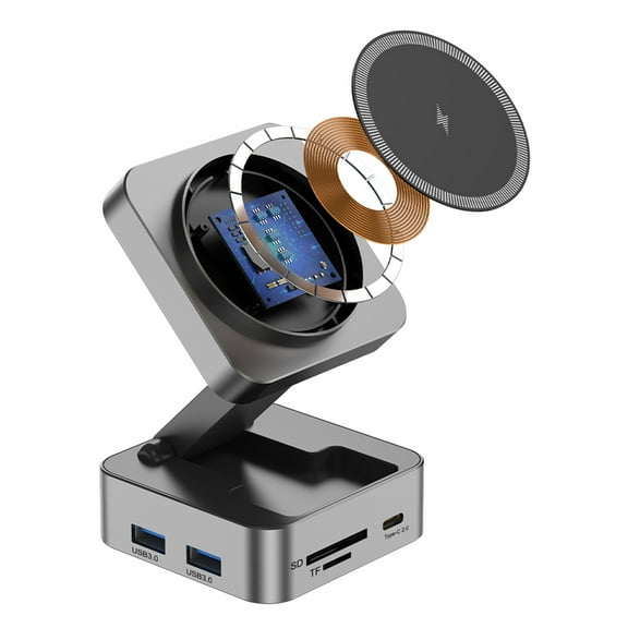 Charging Dock,15w Pd100w Portable Station Dock 10-in-1 Station 15w Dark Dark gray