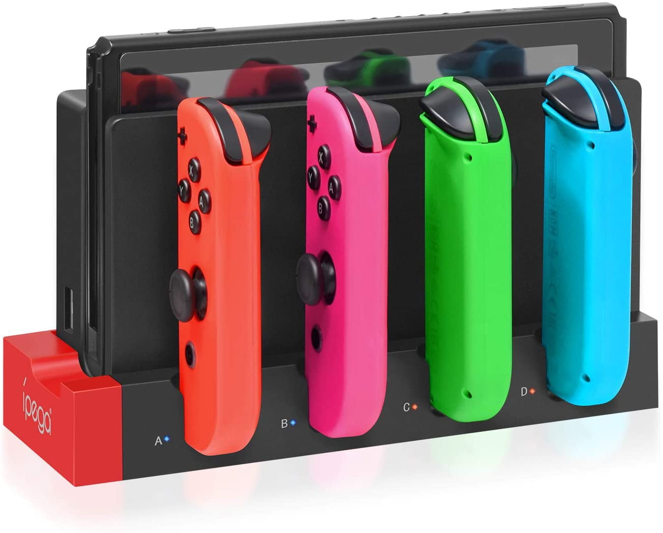 Charging Dock Compatible with Nintend Switch & Switch OLED Model Joycons, Switch Controller