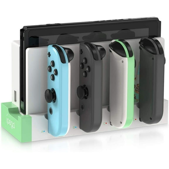 Charging Dock Compatible with Nintend Switch & Switch OLED Model Joycons, Switch Controller Charger Dock Station for Joycon Charges up to 4pcs, Charging Stand Station for Nintend Switch/OLED Model