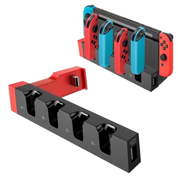 Charging Dock Fit for Nintendo Switch/OLED/Joy-Con Controller,Charging Station Charger Stand