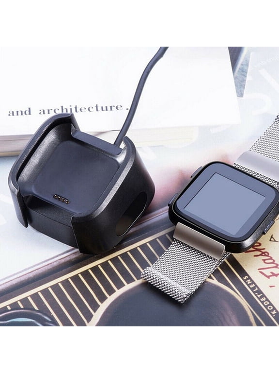 Charging Dock For Fitbit Versa Smart Watch USB Data Cable Base Desktop Charger