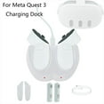 thumbnail image 1 of Charging Dock for Meta Quest 3, VR Accessories Charging Station for Oculus Quest 3 with 2 Rechargeable Batteries, 50W Adapter, Quest 3 Dock with Type C Cable, 1 of 6