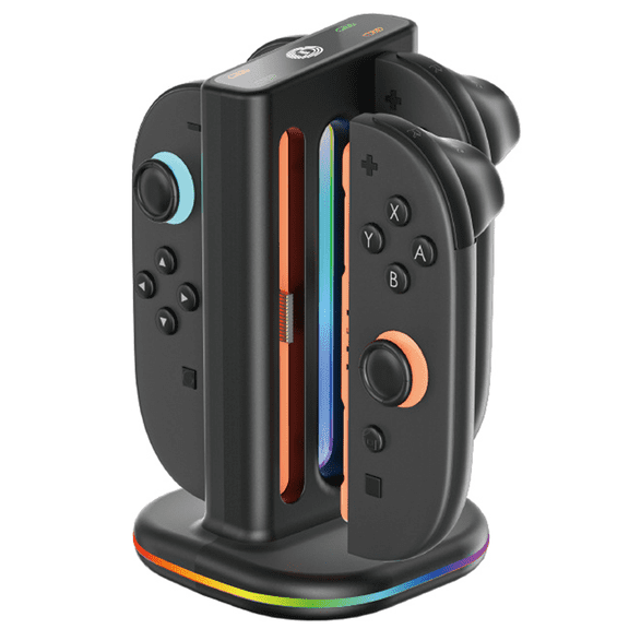 Charging Dock for Nintendo Switch 2 Joy Con, Switch 2 Controller Charger with Magnetic & Bi-Directional Design, LED Indicator, 4-in-1 Fast Charger Stand Station Compatible with Joy Con 2 Accessories