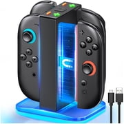 EUROA Switch 2 Controller Charger for Joy Con, Switch 2 Joycon charger dock, Magnetic & LED Indicators