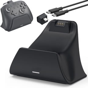 Charging Dock Station with Adapter for Switch 2 Pro Controller, Charging Base Stand with Indicator Light Fast Charge & Overcharge Protection Charger Mount Support