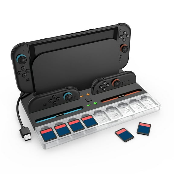 MMOBIEL Charging Dock for Nintendo Switch 2 Joy-Con RGB 4 Controllers