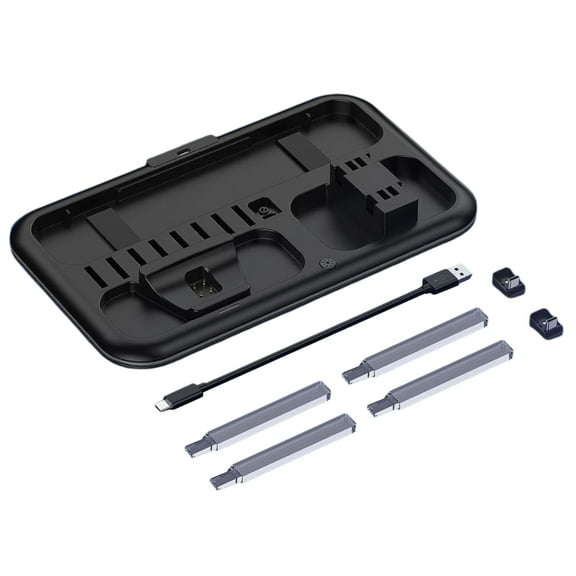 Charging Dock for Gaming Controller Charging Cradles Cooling Base with 8 Game Card Slot Light