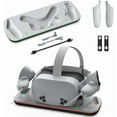 thumbnail image 1 of Charging Dock for Meta Quest 3S/Meta Quest 3 VR Headset & Controllers, Support PD Fast Charging,with 2 Rechargeable Batteries, Type-C Cable, 1 of 7