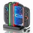 thumbnail image 1 of Charging Dock for Nintendo Switch 2 Joycons- Fast 3-Hour Charge, LED Indicator, 1 of 8