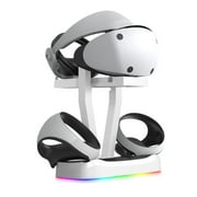Charging Dock for PS5 VR2 Controller, PS VR2 magnetic charging base with RGB Indicator game handle charging base VR glasses storage rack P5155