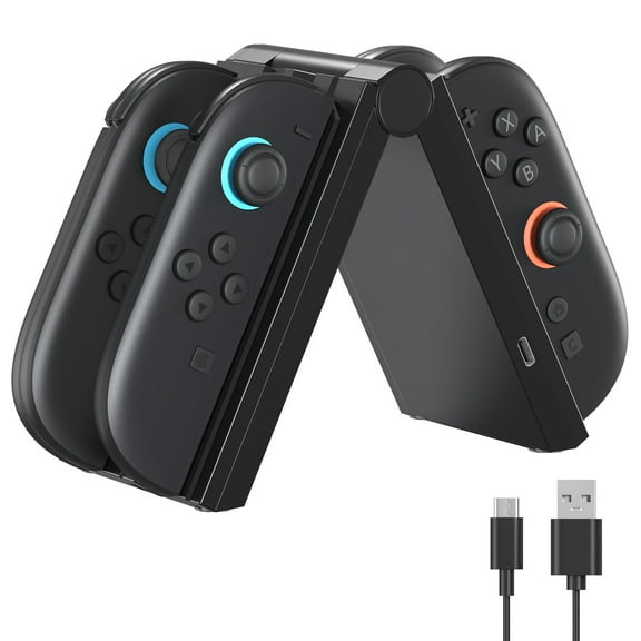 Charging Dock for Switch 2 JoyCon, Magnetic Fast Charger Station for Nintendo Switch 2 Controller with Cord