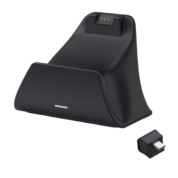 Charging Dock for Switch 2 Pro Controller, Fast Contact Charger Stand with LED Indicator, Auto Power-Off & Non-Slip Base, Black