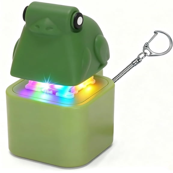 Charging Light Up Sound Frog Toy, Glowing Musical Stuffed Animal for Sensory Play, Interactive Toy with Flashing Lights
