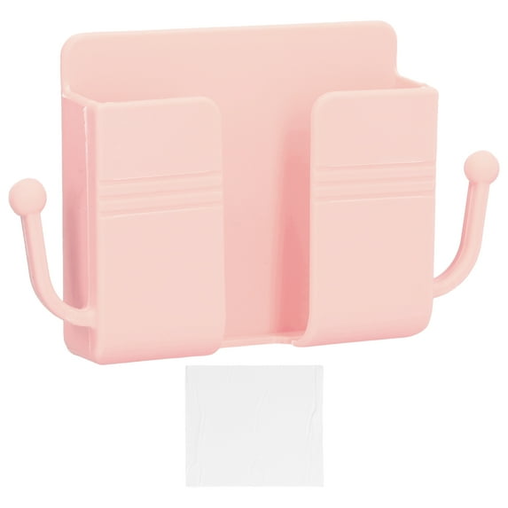 Charging Phone Stand With Extra Hooks, Wall Mount Phone Holder Offers Safe Base For Charging Without Holding The Phone, Perfect For Bedroom, Bathroom, Study, Living Room