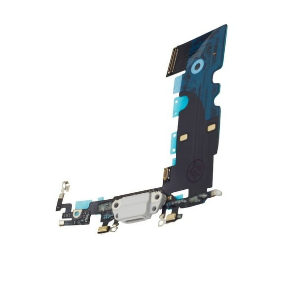 Charging Port Flex Cable With Microphone For Apple iPhone 8 / iPhone SE (2020) - Grey (Aftermarket Quality)