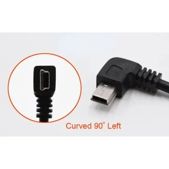 Charging Power Cable for Dash Cam USB 2.0 to Mini USB Car Vehicle Power Charger Adapter Cord for GPS DVR Rearview Mirror