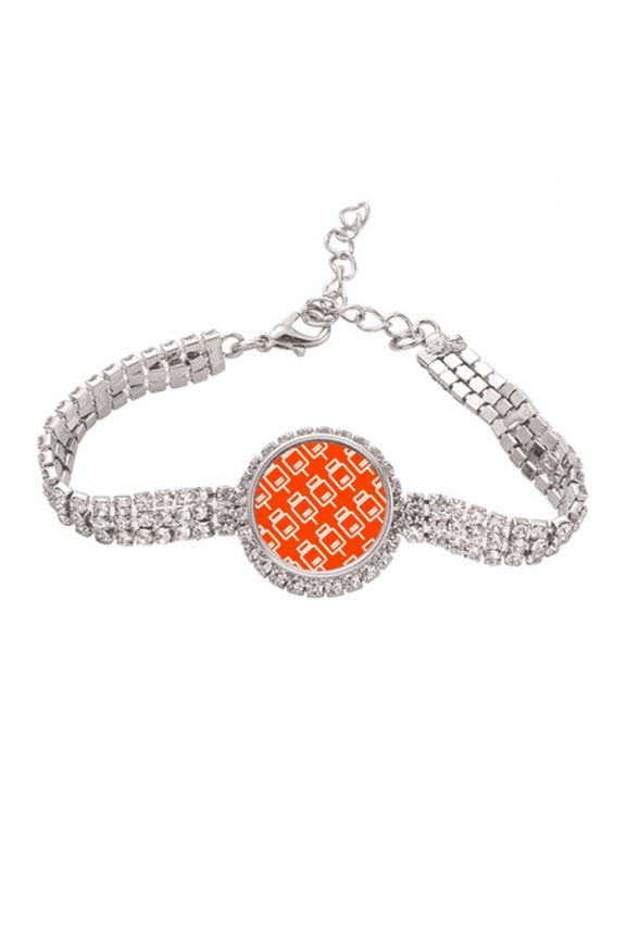 Charging Power Seal Patterns Tennis Chain Anklet Bracelet Diamond Jewelry