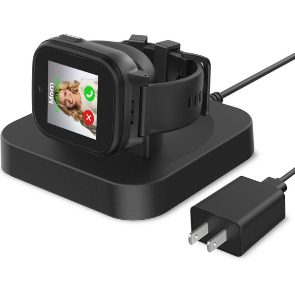 Charging Stand Compatible with Cosmo JrTrack 5/4/3 Smartwatch, Magnetic Fast Charging Dock Station Charger for Cosmo Watch, 4.92Ft Replacement Charger Cable Cord for Kids Smartwatch, Wall Adapter