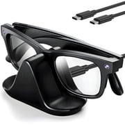Charging Station for Meta Wayfarer/Skyler/Headliner, Compact Charger, Compatible with Oakley HSTN, LED Indicator, Space Gray