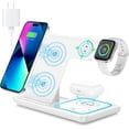 thumbnail image 1 of Charging Station for Multiple Devices Apple, 3 in 1 Charging Station for Apple, Fast Wireless Charger Stand for iPhone 14/13/12/11/Pro/Max/Plus/XS/XR/X/8, iWatch 8/7/6/5/4/3/2/SE & AirPods, 1 of 8