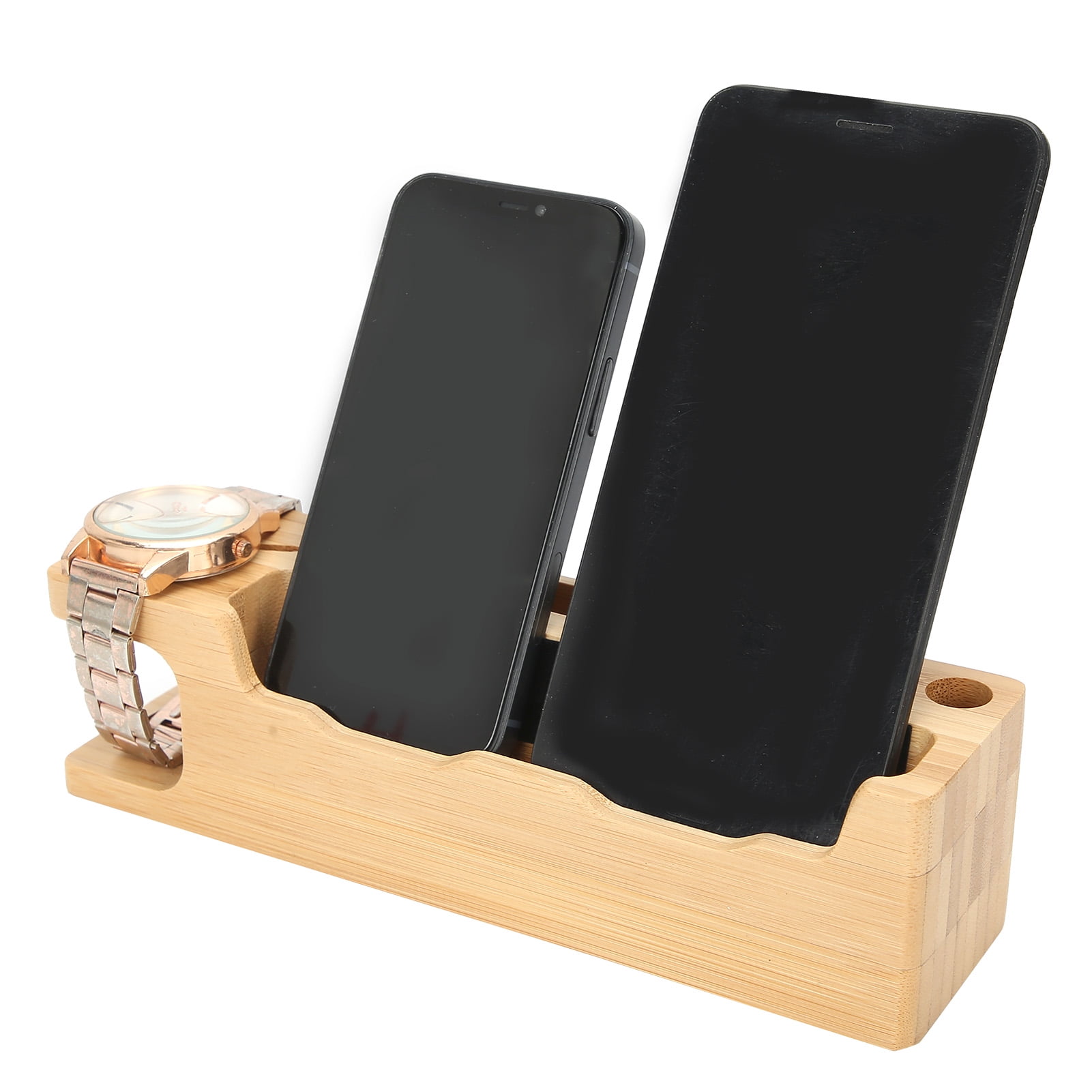 Charging Station, Offices Phone Charge Holder, Lightweight Bamboo