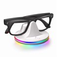 thumbnail image 1 of Charging Station for Meta Wayfarer/Skyler/Headliner, Portable Charging Dock Compatible with Oakley Meta HSTN, RGB Travel Charging Stand with Cable, LED Indicator, White, 1 of 7