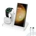 thumbnail image 1 of Charging Station for Samsung Devices, FDGAO 3 in 1 Fast Charging Stand for Galaxy S23/S22/S21/S20,Note 20/10,A54/A53/A51 & Galaxy Buds, Wireless Charger for Galaxy Watch 5 Pro/5/4/3/Active 2/1, White, 1 of 9